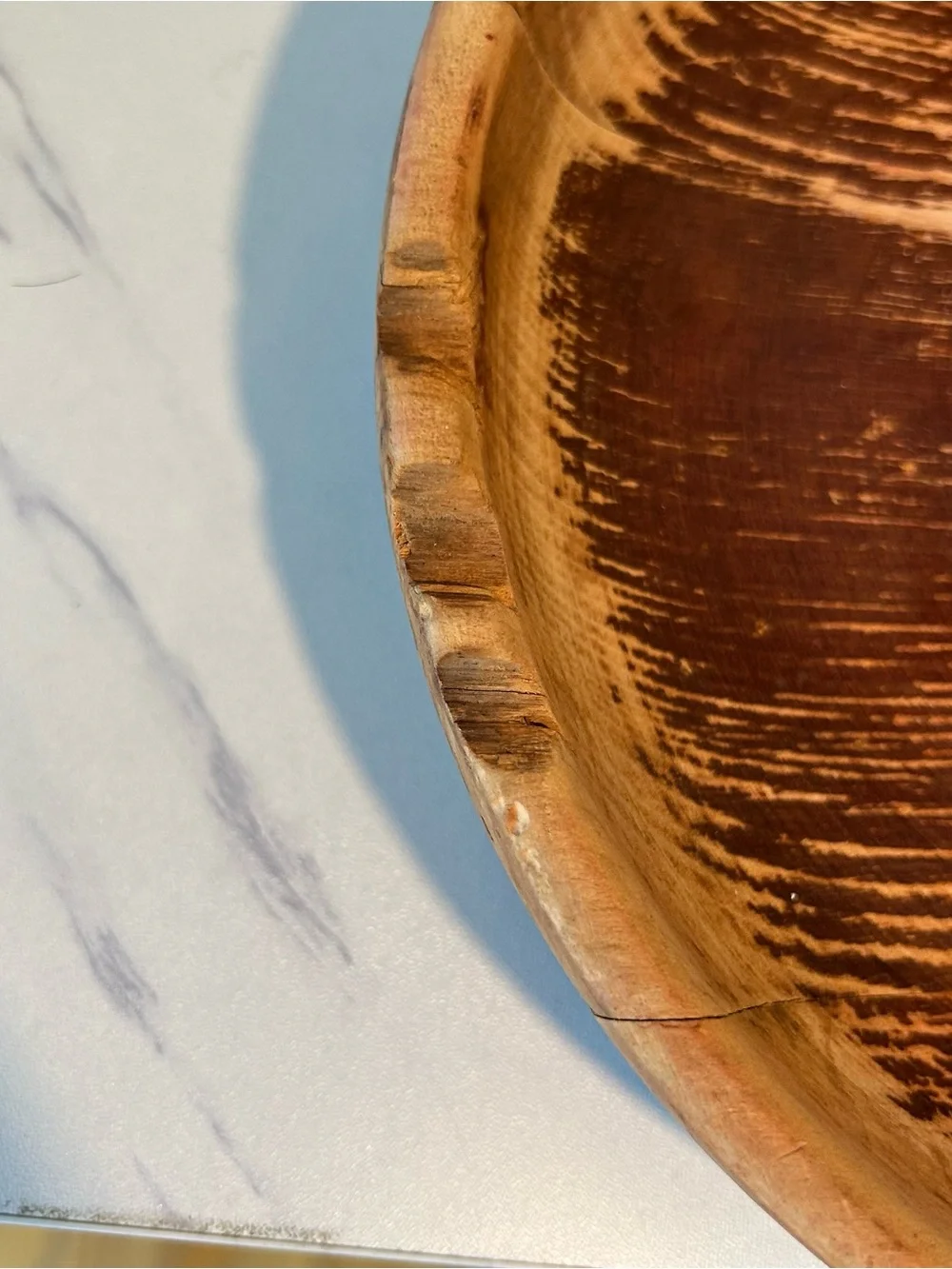 Hellerware Danish round Wood Nut Bowl with Chrome Attached Mechanical cracker